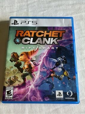 Sony PS5 Ratchet & Clank: Rift Apart - Blue Case with Colorful Cover Art